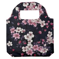 Sakura Flower Flowers Floral Flora Nature Premium Foldable Grocery Recycle Bag by Jancukart