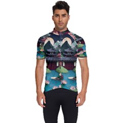 Japanese Garden Flowers Landscape Men s Short Sleeve Cycling Jersey