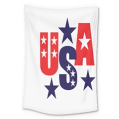 Usa Stars Fourth Of July Symbol America Usa Stars Large Tapestry by Wegoenart