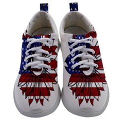 Us Flag Flower Sunshine Flag America Usa Mens Athletic Shoes by Wegoenart