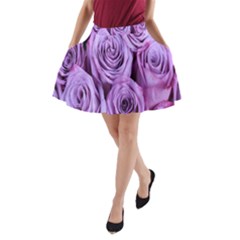 Roses-52 A-line Pocket Skirt by nateshop