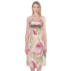 Roses-58 Midi Sleeveless Dress by nateshop