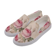 Roses-58 Women s Canvas Slip Ons by nateshop