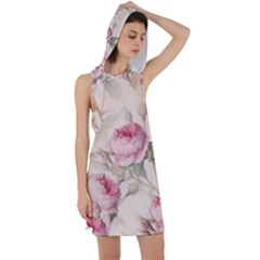 Roses-58 Racer Back Hoodie Dress by nateshop