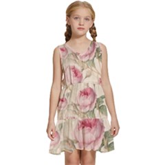 Roses-58 Kids  Sleeveless Tiered Mini Dress by nateshop