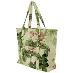 Roses-59 Zip Up Canvas Bag by nateshop