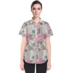 Roses-pink-elegan Women s Short Sleeve Shirt