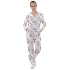 Roses-white Women s Tracksuit by nateshop