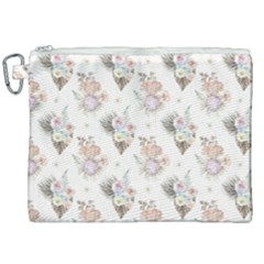 Roses-white Canvas Cosmetic Bag (xxl) by nateshop