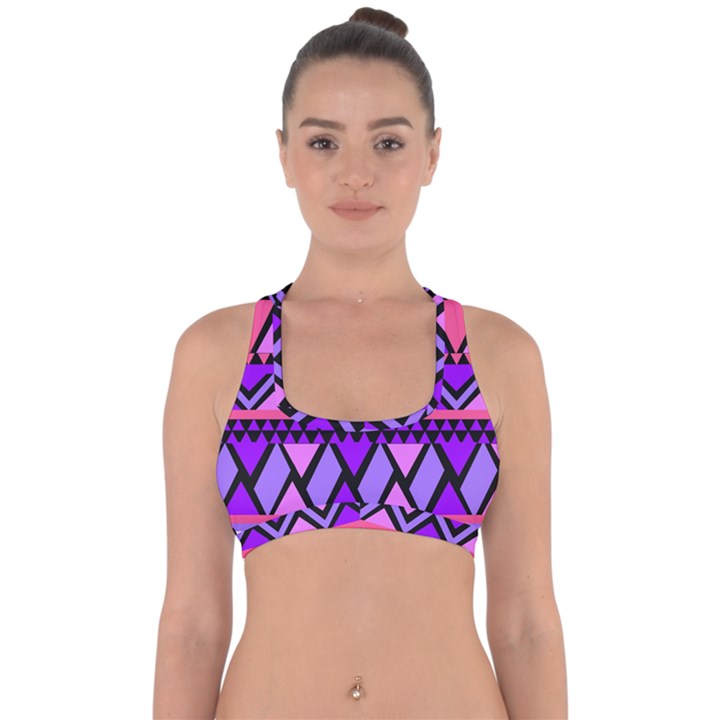 Seamless-181 Cross Back Hipster Bikini Top 