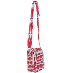 Seamless-heart-red Shoulder Strap Belt Bag by nateshop