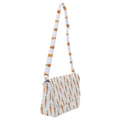 Carrot Shoulder Bag With Back Zipper by SychEva