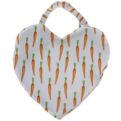 Carrot Giant Heart Shaped Tote by SychEva