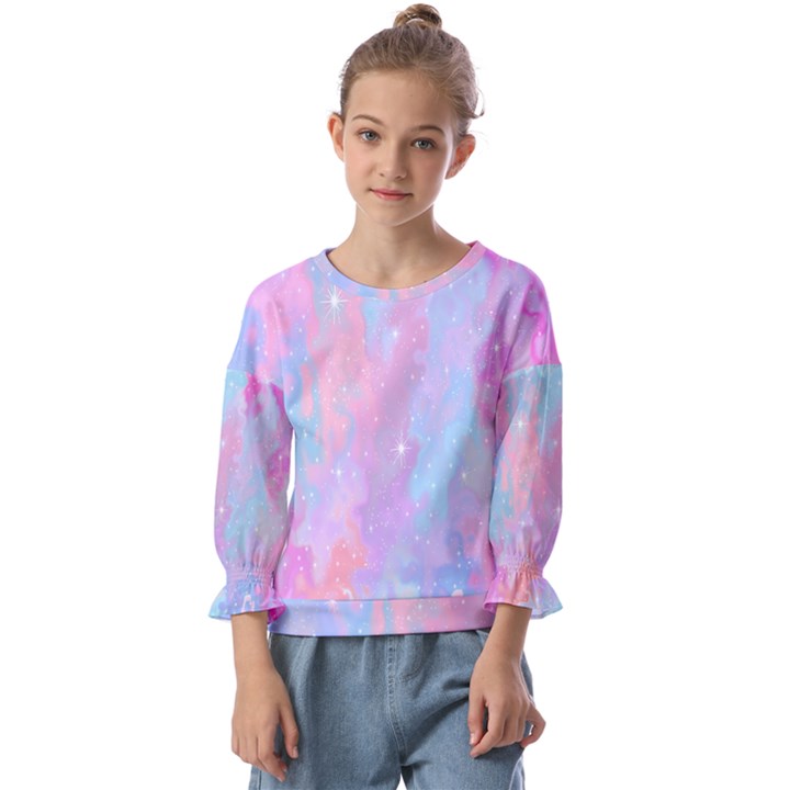 Space-25 Kids  Cuff Sleeve Top