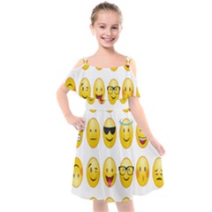 Smilie 123 Kids  Cut Out Shoulders Chiffon Dress by nateshop