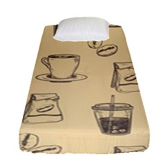 Coffee-56 Fitted Sheet (Single Size)