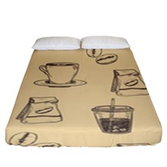 Coffee-56 Fitted Sheet (King Size)