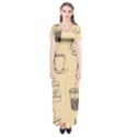 Coffee-56 Short Sleeve Maxi Dress View1