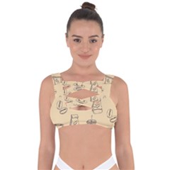 Coffee-56 Bandaged Up Bikini Top