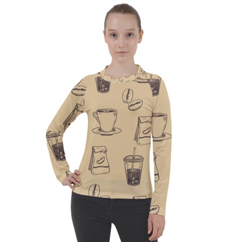 Coffee-56 Women s Pique Long Sleeve Tee by nateshop