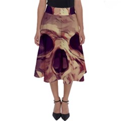 Day-of-the-dead Perfect Length Midi Skirt by nateshop