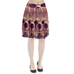Day-of-the-dead Pleated Skirt by nateshop