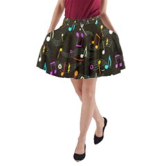 Fabric-65 A-line Pocket Skirt by nateshop