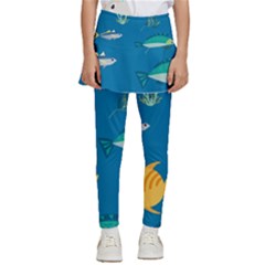 Fish-73 Kids  Skirted Pants by nateshop