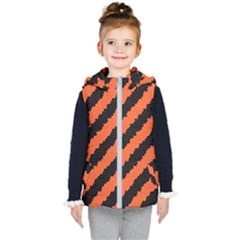 Halloween-background Kids  Hooded Puffer Vest by nateshop