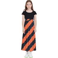 Halloween-background Kids  Flared Maxi Skirt by nateshop