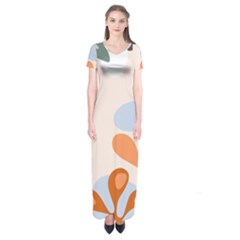 Palm Short Sleeve Maxi Dress