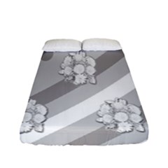 Strip-gray Fitted Sheet (full/ Double Size)