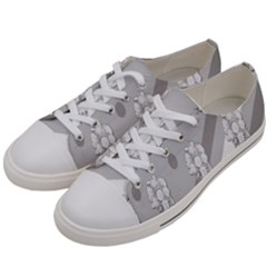Strip-gray Women s Low Top Canvas Sneakers by nateshop