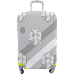 Strip-gray Luggage Cover (large) by nateshop