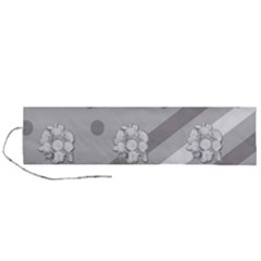 Strip-gray Roll Up Canvas Pencil Holder (l) by nateshop