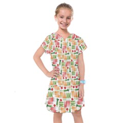 Vegetables Kids  Drop Waist Dress by SychEva