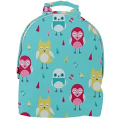 Owls Owl Bird Cute Animal Art Vector  Pattern Colorful Mini Full Print Backpack by Salman4z