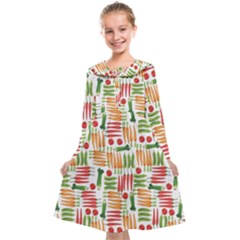 Vegetables Kids  Midi Sailor Dress by SychEva