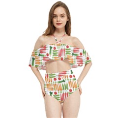 Vegetables Halter Flowy Bikini Set  by SychEva