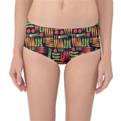 Vegetable Mid-waist Bikini Bottoms by SychEva