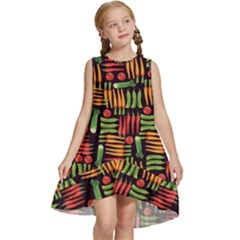 Vegetable Kids  Frill Swing Dress by SychEva