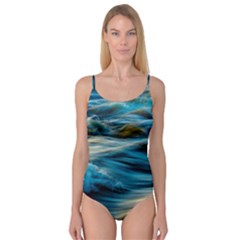 Waves Wave Water Blue Sea Ocean Abstract Camisole Leotard  by Salman4z