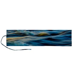 Waves Wave Water Blue Sea Ocean Abstract Roll Up Canvas Pencil Holder (l)