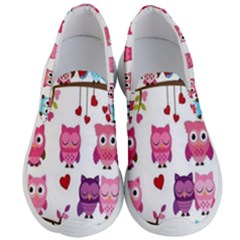 Owl Pattern Men s Lightweight Slip Ons by Salman4z