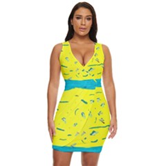 Summer Fun Draped Bodycon Dress by arash1