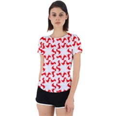 Lonely T-rex Dinosaur Dinosaur Game Pattern Back Cut Out Sport Tee