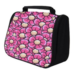 Pattern Scrapbooking Flowers Bloom Decorative Full Print Travel Pouch (small)