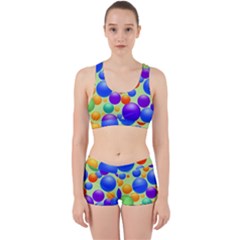 Background Pattern Design Colorful Bubbles Work It Out Gym Set