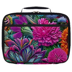 Flowers Nature Spring Blossom Flora Petals Art Full Print Lunch Bag