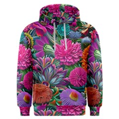 Flowers Nature Spring Blossom Flora Petals Art Men s Overhead Hoodie